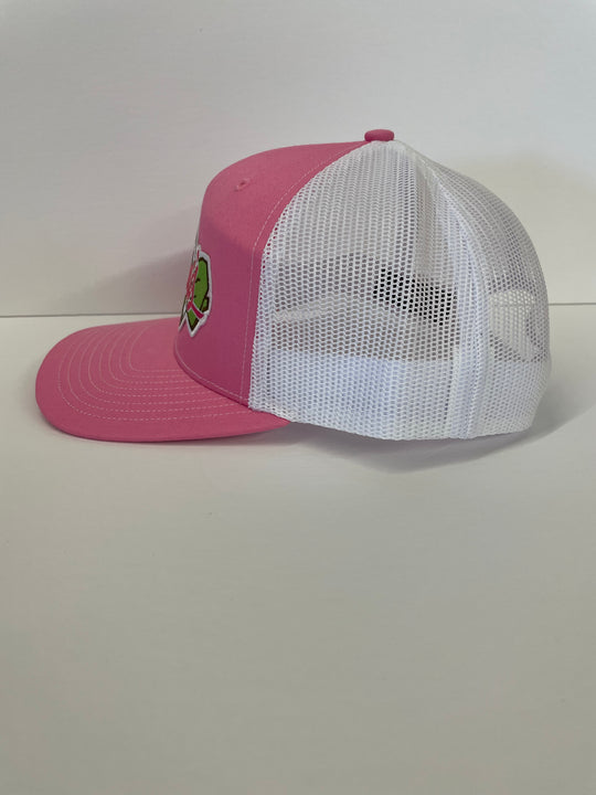 Marini's at the Beach Hat - Pink & White