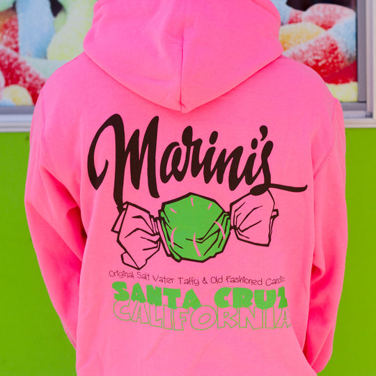 Marini's at the Beach Hoodie - Pink